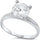<span>CLOSEOUT!</span> Sterling Silver 2.00ct Round Cut Cubic Zirconia Solitaire