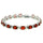 13.5CT Oval Garnet .925 Sterling Silver Bracelet 7.25