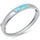 Natural Larimar .925 Sterling Silver Bangle Bracelet