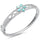 Plumeria Natural Larimar & CZ .925 Sterling Silver Bangle Bracelet