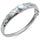 Natural Larimar Flower Engraved .925 Sterling Silver Bangle Bracelet