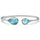 Pear Shaped Natural Larimar .925 Sterling Silver Cuff Bracelet