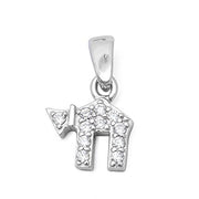 Evilo CLOSEOUT!  Hebrew Symbol Chai 'Life' .925 Sterling Silver Pendant