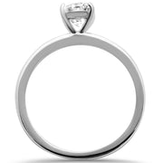 Evilo CLOSEOUT! 1.50ct 8x6mm Oval Cubic Zirconia .925 Sterling Silver Solitaire Engagement Ring