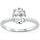 2.00ct 9x7mm Oval Cubic Zirconia .925 Sterling Silver Solitaire Engagement Ring Sizes 4-10