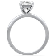 Evilo CLOSEOUT! 3.00ct 10x8mm Oval Cubic Zirconia .925 Sterling Silver Solitaire Engagement Ring Sizes 4-9