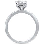 Evilo CLOSEOUT! 2.50ct 9x7mm Radiant Cut Cubic Zirconia .925 Sterling Silver Solitaire Engagement Ring