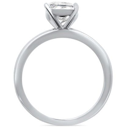 <span>CLOSEOUT! </span>2.50ct 9x7mm Radiant Cut Cubic Zirconia .925 Sterling Silver Solitaire Engagement Ring