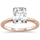 <span>CLOSEOUT! </span>2.50ct 9x7mm Rose Gold Plated Radiant Cut Cubic Zirconia .925 Sterling Silver Solitaire Engagement RingSizes 4-9