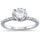 2.00ct 8mm Round Cubic Zirconia .925 Sterling Silver Solitaire Engagement RingSizes 4-10