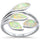 White Opal Olive Branch Tree Leaf .925 Sterling Silver Ring Size 5-10